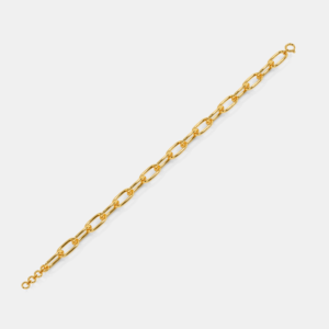 gold plated silver link bracelet chain