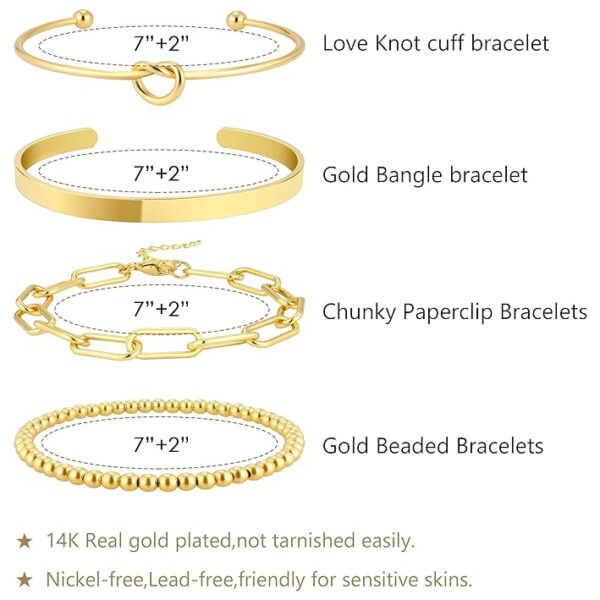 gold plated sterling silver bracelets and bangle chain women men
