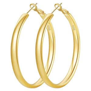 hoop earrings for women men girl gift sterling silver gold plated