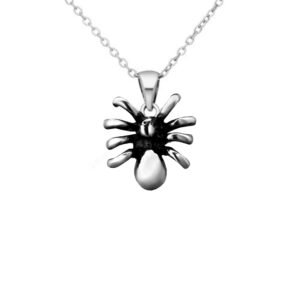 Stunning Silver Spider Pendant Necklace – Unique Bohemian Statement Jewelry for Weddings, Birthdays, and Everyday Elegance – Bridesmaid Gift; Eye-Catching Gothic Style - Image 1
