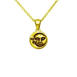 Enchanting Sun and Moon Gold Plated Necklace - Unique Celestial Pendant for Women - Gift for Boho, Birthday, Wedding, Bridesmaid, or Engagement - Stunning Statement Jewelry Piece - Image 1