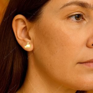 Unique 18K Gold Plated Thumb Up Stud Earrings – Bold Statement Jewelry for Boho Lovers, Gift for Birthdays, Weddings, Engagements, and Bridesmaid Gifts - Image 2