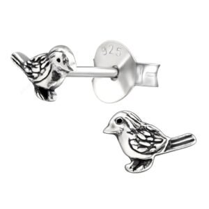 Charming Sterling Silver Bird Earrings - Ideal Gift for Women, Boho Style, for Birthdays, Weddings, and Bridesmaids - Image 1