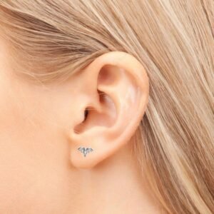 Exquisite Silver Bat Earrings - Bohemian Art Deco Statement Jewelry, Gift for Women, Bridesmaids, Engagement or Wedding - Image 3