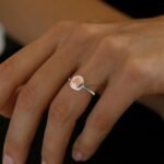 925 Sterling Silver Peach Moonstone Womens Rings for Women/Men - Image 3
