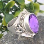 925 Sterling Silver Amethyst Womens Rings for Women/Men - Image 3