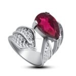 925 Sterling Silver Tourmaline Womens Rings for Women/Men - Image 3