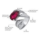 925 Sterling Silver Tourmaline Womens Rings for Women/Men - Image 4