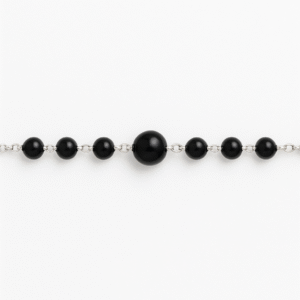 Black Onyx Wedding Anklets - Image 1