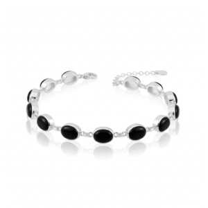 Black Onyx Wedding Bracelets - Image 1