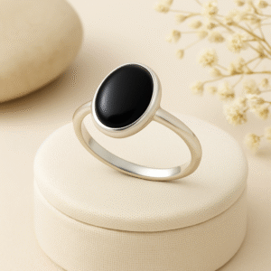 oval gemstone gift ring for women