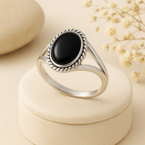 split shank sterling silver ring