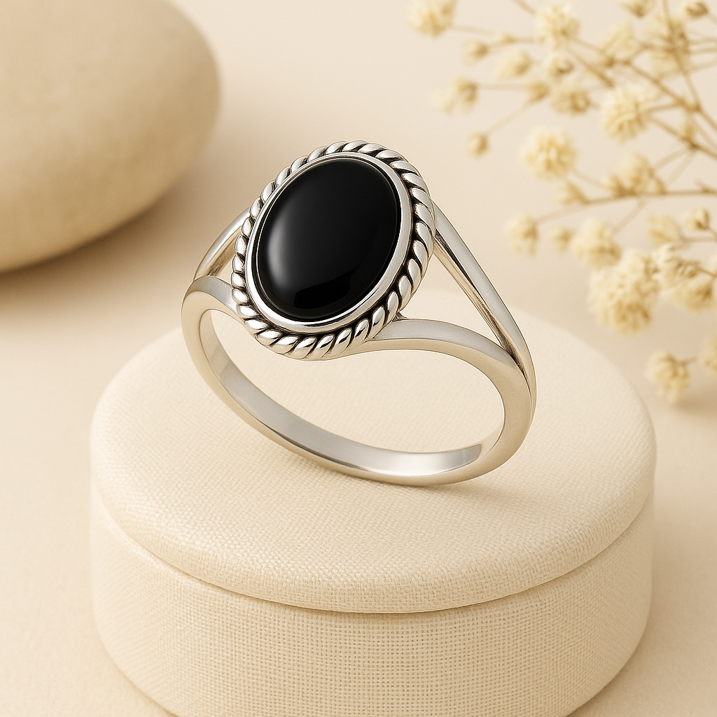 split shank sterling silver ring